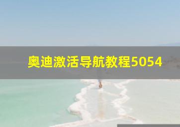 奥迪激活导航教程5054