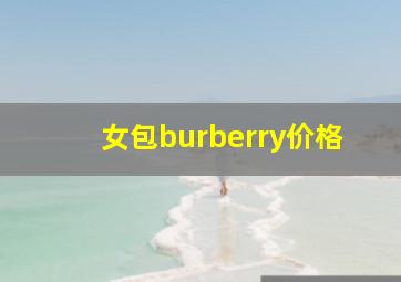 女包burberry价格