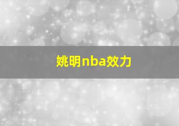 姚明nba效力