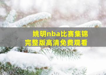 姚明nba比赛集锦完整版高清免费观看