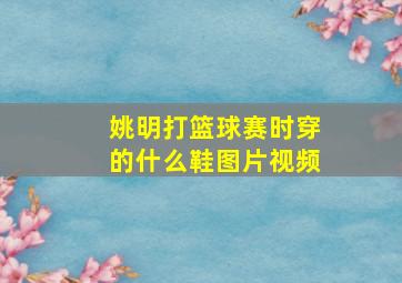 姚明打篮球赛时穿的什么鞋图片视频