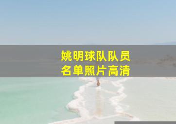 姚明球队队员名单照片高清