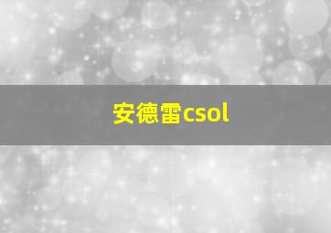 安德雷csol