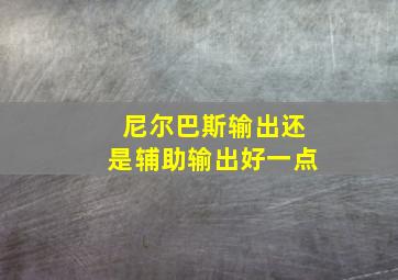 尼尔巴斯输出还是辅助输出好一点