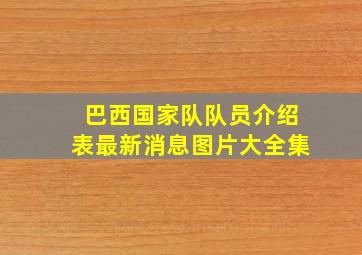 巴西国家队队员介绍表最新消息图片大全集