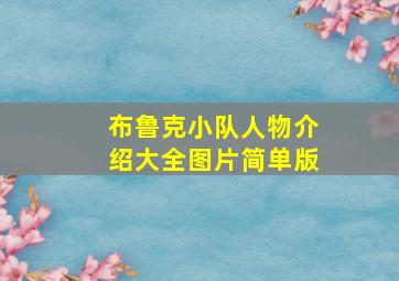 布鲁克小队人物介绍大全图片简单版