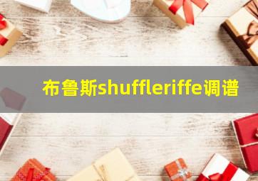 布鲁斯shuffleriffe调谱