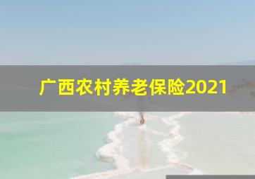 广西农村养老保险2021