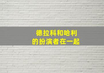 德拉科和哈利的扮演者在一起