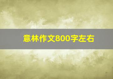 意林作文800字左右