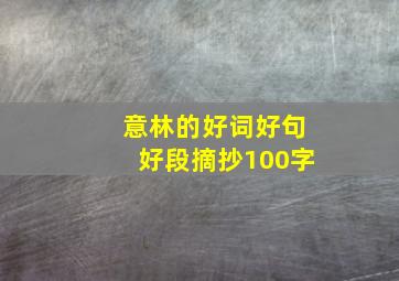 意林的好词好句好段摘抄100字