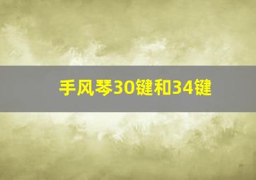 手风琴30键和34键