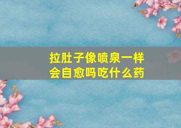 拉肚子像喷泉一样会自愈吗吃什么药