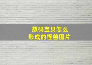 数码宝贝怎么形成的怪兽图片