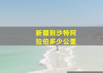 新疆到沙特阿拉伯多少公里