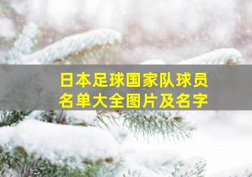 日本足球国家队球员名单大全图片及名字