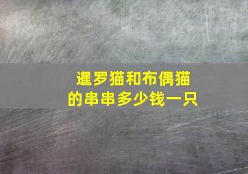 暹罗猫和布偶猫的串串多少钱一只