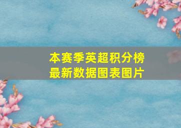 本赛季英超积分榜最新数据图表图片