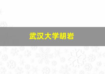 武汉大学胡岩