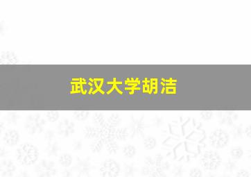 武汉大学胡洁