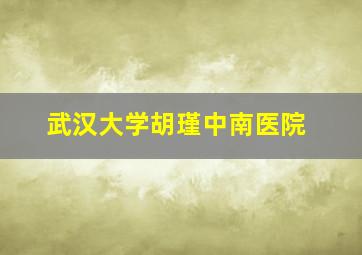 武汉大学胡瑾中南医院