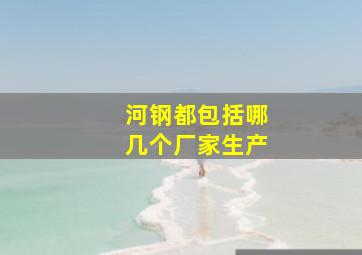 河钢都包括哪几个厂家生产