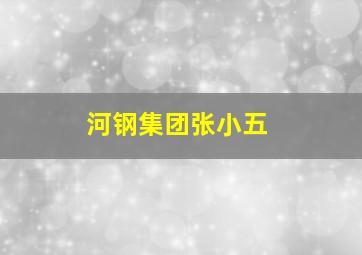 河钢集团张小五