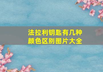 法拉利钥匙有几种颜色区别图片大全