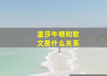 温莎牛顿和歌文是什么关系