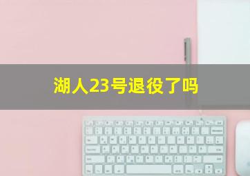 湖人23号退役了吗