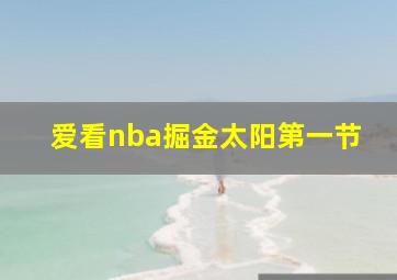 爱看nba掘金太阳第一节