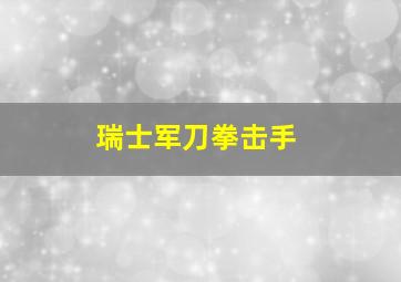 瑞士军刀拳击手