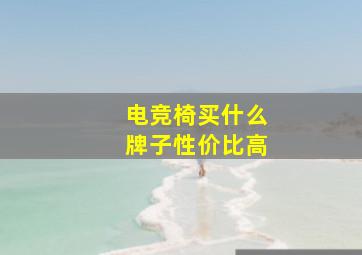 电竞椅买什么牌子性价比高