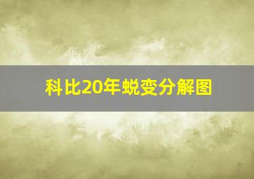 科比20年蜕变分解图