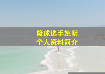 篮球选手姚明个人资料简介