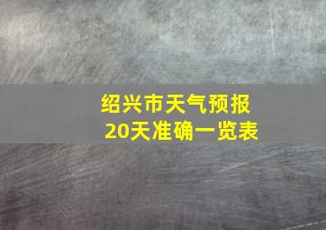 绍兴市天气预报20天准确一览表