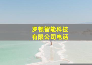 罗顿智能科技有限公司电话