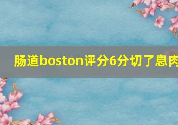 肠道boston评分6分切了息肉