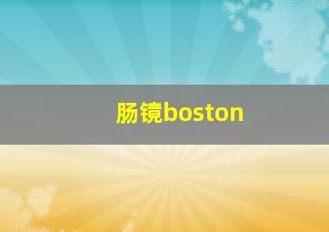 肠镜boston