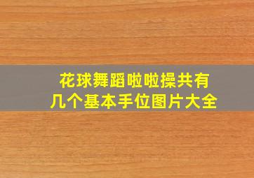 花球舞蹈啦啦操共有几个基本手位图片大全