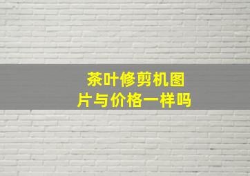 茶叶修剪机图片与价格一样吗