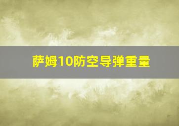 萨姆10防空导弹重量