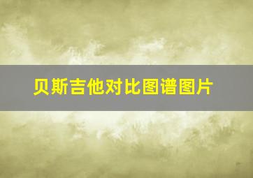 贝斯吉他对比图谱图片