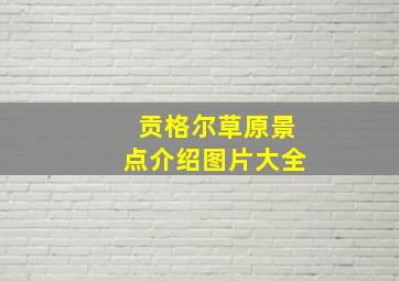 贡格尔草原景点介绍图片大全