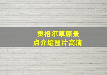 贡格尔草原景点介绍图片高清