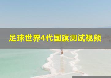 足球世界4代国旗测试视频