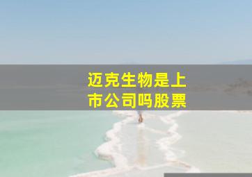 迈克生物是上市公司吗股票