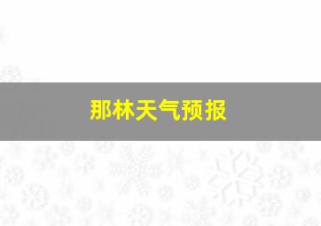 那林天气预报