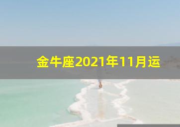 金牛座2021年11月运