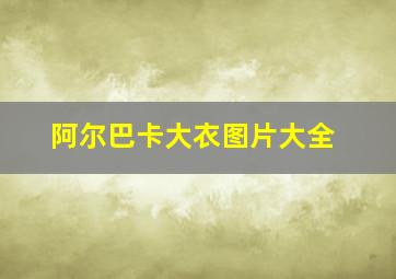 阿尔巴卡大衣图片大全